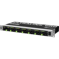 8 Channel Rackmount Splitter Mixer 6 Mono Input & Output 2 Main Inputs & Outputs
