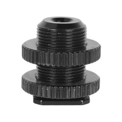 CAMVATE Hot Shoe to 5/8″-27 Microphone Adapter Mount Rig Aluminum Alloy Camera