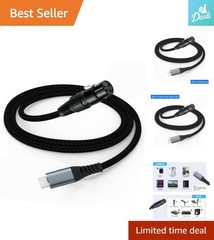 Professional 3.3ft USB-C to XLR Female Audio Cable for Crystal Clear Sound