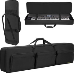 88 key Keyboard Case (Size:54″x7″x13.5″), 88key-54″x13.5″x7″, Black