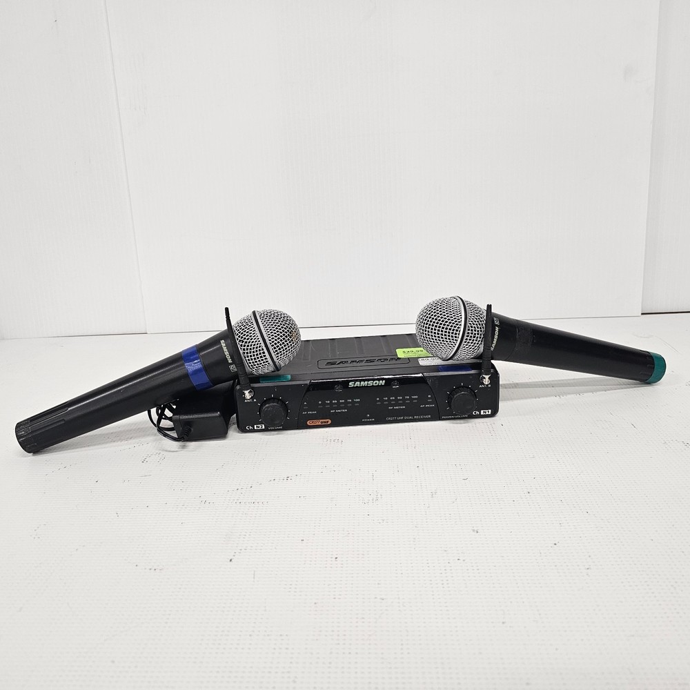 Samson CR277 Kit with HT7 Transmitter Mics (as-is mics not powering on)