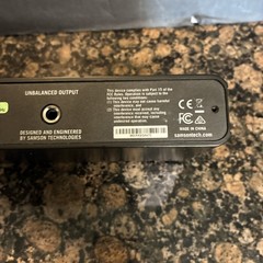 Samson CR88x UHF Wireless Receiver w/ Power Cord – Grade A – Tested and Working
