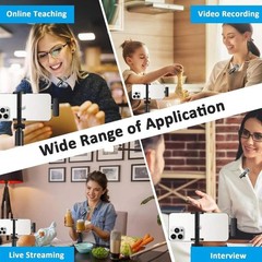 Wireless Lavalier Microphone Audio Video Recording Mini Mic For Android, iPhone
