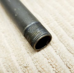 5″ Long Tube; 5/8″ Dia. #27 Thread Male on Both Ends (Gray) – T7