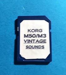 KORG M50/M3 New Sound Collection on SanDisk (SD) Memory Card