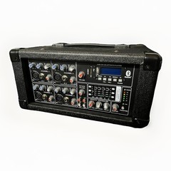 VEVOR JMC210BT 6-Channel Bluetooth Audio Mixer 214W Black New, Open Box (Read)