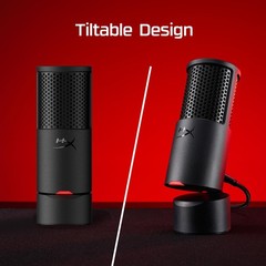 HyperX SoloCast 2 USB Gaming Microphone, USB~C, 24~bit/96kHz, Black