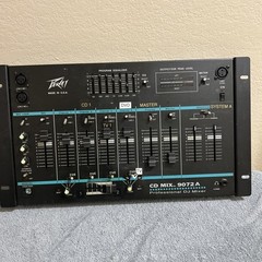 Peavey 9072A CD MIX Dual 2Ch Mobile DJ Mixer Needs Power Supply