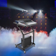 Professional Rack Mount DJ Equipment Stand Studio Mixer Case Rolling Cart TOP