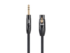 Monoprice XLR Female to 1/4Inch TRS Male Cable – 6 Feet | 16AWG, Gold Plated
