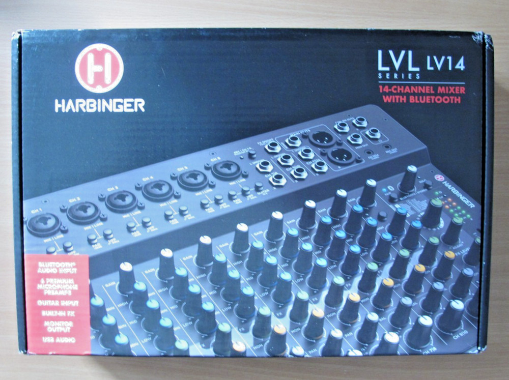 Harbinger LV14 14 Channel Analog Mixer With Bluetooth FX & USB Audio New
