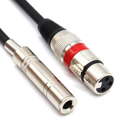 Siyear 6.35 Mm 1/4″ Female to XLR Female Adapter Cable,Quarter Inch TS/TRS to XL