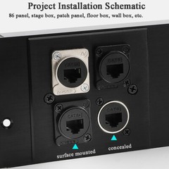 Panel Mount D Type USb3.0/2.0 Hdmi Female-Female Metal Connector Jack Socket
