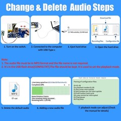 Module – 16MB Push Button Activated Sound with Speaker, Blue-1 PC