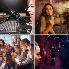 PKOJIN Dynamic Karaoke Microphone for Singing, Vocal Wired Microphone for Kar…