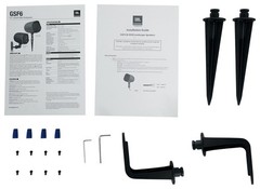 8 JBL GSF6-TN 6.5″ Landscape Ground Stake/Wall Mount 70v Commercial Speakers+Amp