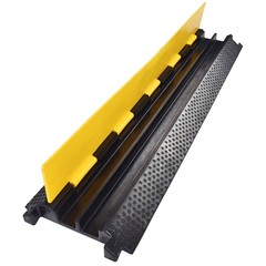 Yescom Cable Ramp Protector 2 Channel Hose Cover Speed Bump for Road