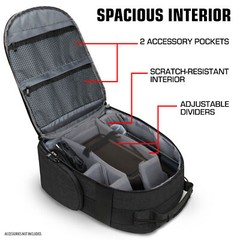 USA GEAR Audio Equipment Backpack for Recording Microphones & Accessories