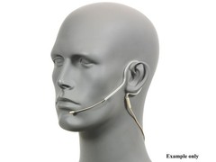 Galaxy Audio ESM8 Omnidirectional Earset with Shure Wireless Connector – Beige
