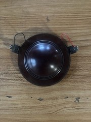 Unbranded 3” Dark Brown Speaker Diaphragm w/ Terminals