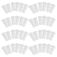 50Pcs White Lapel Microphone Tail Boots for 2Mm Cable Daily Use Mic Protector