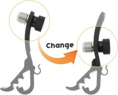 Drum Mic Clip Adjustable Shockproof Clamp Metal Movable Mount Kit