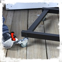 GRIFFIN Rack Mount Stand – Music Studio Recording Mixer Cart Rail Gear Holder