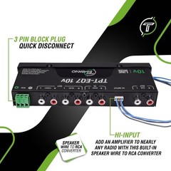 Timpano 7 band equalizer TPT-EQ7 10V High Voltage Line Driver 6 Channel RCA O…