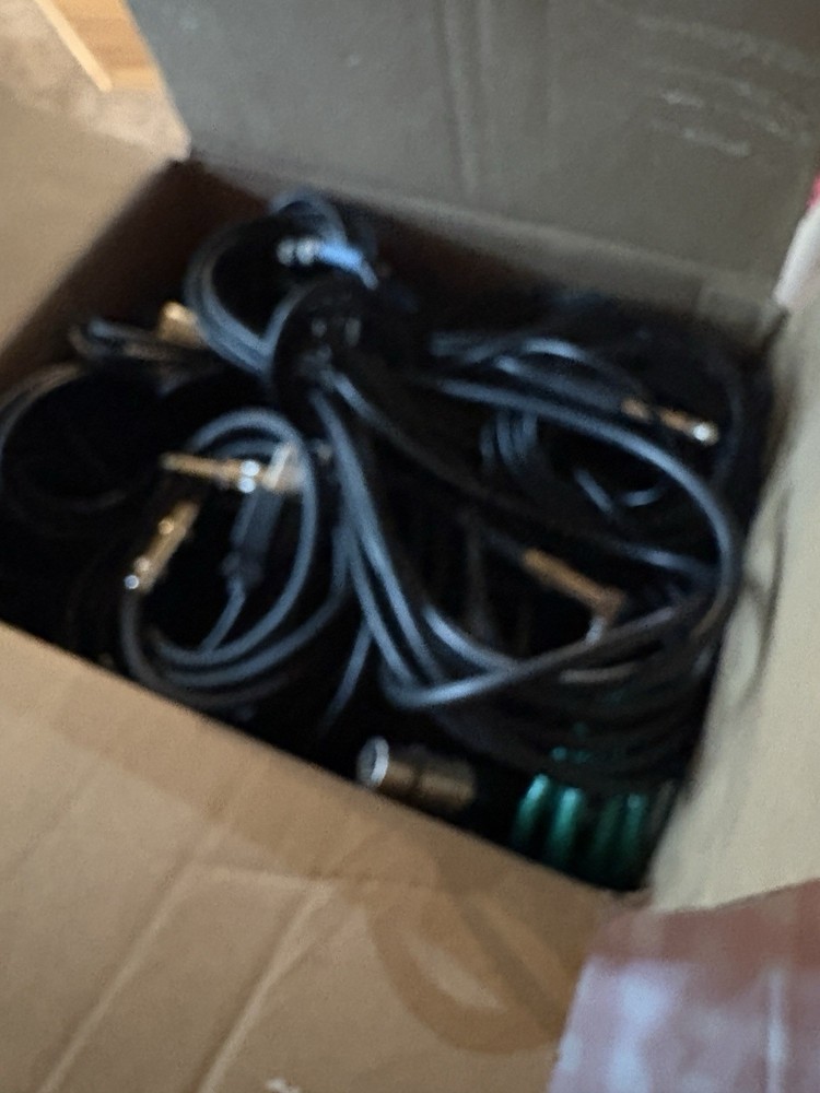 14 Microphone Cables In Various Length 8ft To 12ft and Power Plus Patch Cords