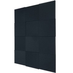 12-96 Pack Acoustic Panels Sound Absorbing Noise Proofing Studio Foam Wall Tiles