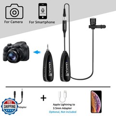 KIMAFUN Wireless Microphone System, 2.4G Wireless Headset and Lavalier Lapel