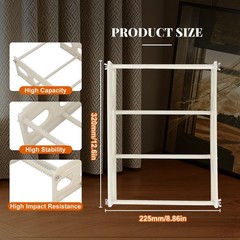Record Drying Rack, 30 Records, ABS Plastic 12.6×8.86in – Vinyl Cleaner Holder
