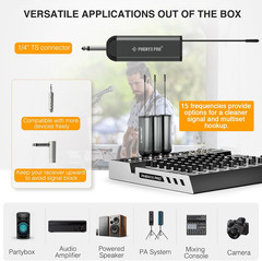Phenyx Pro Single Digital Wireless Microphone System, W/Mini Receiver, Bodypack