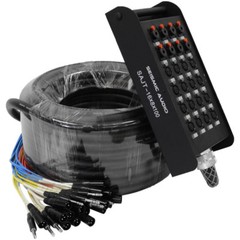 XLR Audio Snake Cable Stage Box TRS 1/4″ Returns 12, 16, 24 Channel 50′ to 150′
