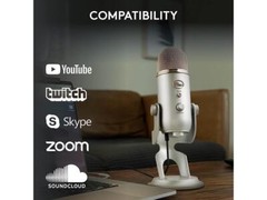 Blue Yeti USB Microphone for PC, Mac, Gaming, Recording, Streaming, Podcasting,