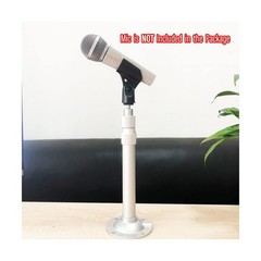 B58 Silver Mic Handle Sleeve Replacement Fit for Most Wired Vocal Microphones…