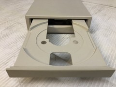 UNBRANDED SCSI EXTERNAL CD ROM DRIVE TESTED WORKING STEEL BODY USED NO CABLES