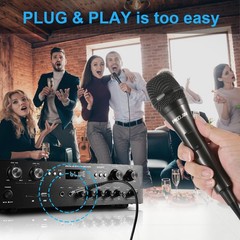 PKOJIN Dynamic Karaoke Microphone for Singing, Vocal Wired Microphone for Kar…