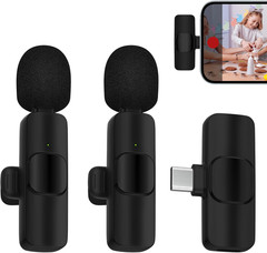 Wireless Microphone for Iphone 16 Pro Max/16E/16 Plus, Mini Lavalier Microphone