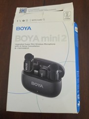 Boya Mini 2 Wireless Microphone with Charging Case and AI Noise Cancellation