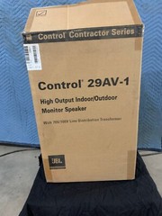 JBL Control 29AV-1 300W 8 inch Indoor/Outdoor Speaker – Black Monitor