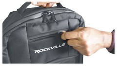 Rockville DJBP24 Rugged DJ Compact Backpack with 11 Compartments/Fits 17″ Laptop