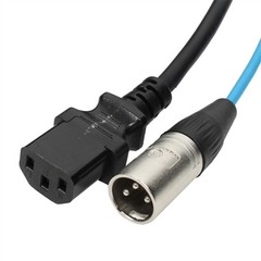 Elite Core 50′ Powered Speaker Snake Cable Balanced XLR and 3 prong AC Connector