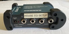 Samson S-Amp 4-Channel Tabletop Mini Headphone Amplifier –TRS Input – Blue/Black