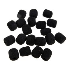 20pcs Practical Lapel Microphone Covers Supple Sponge Microphone Covers