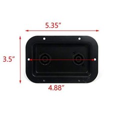 Speaker Jack Plate Audio Dual Speakon Plates Iron,5.35″x3.5″,Pack of 2 with M…