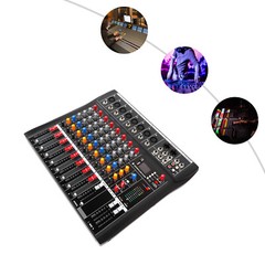 8 Channel USB Mixing Console Bluetooth Live Studio Audio DJ Sound Mixer Board