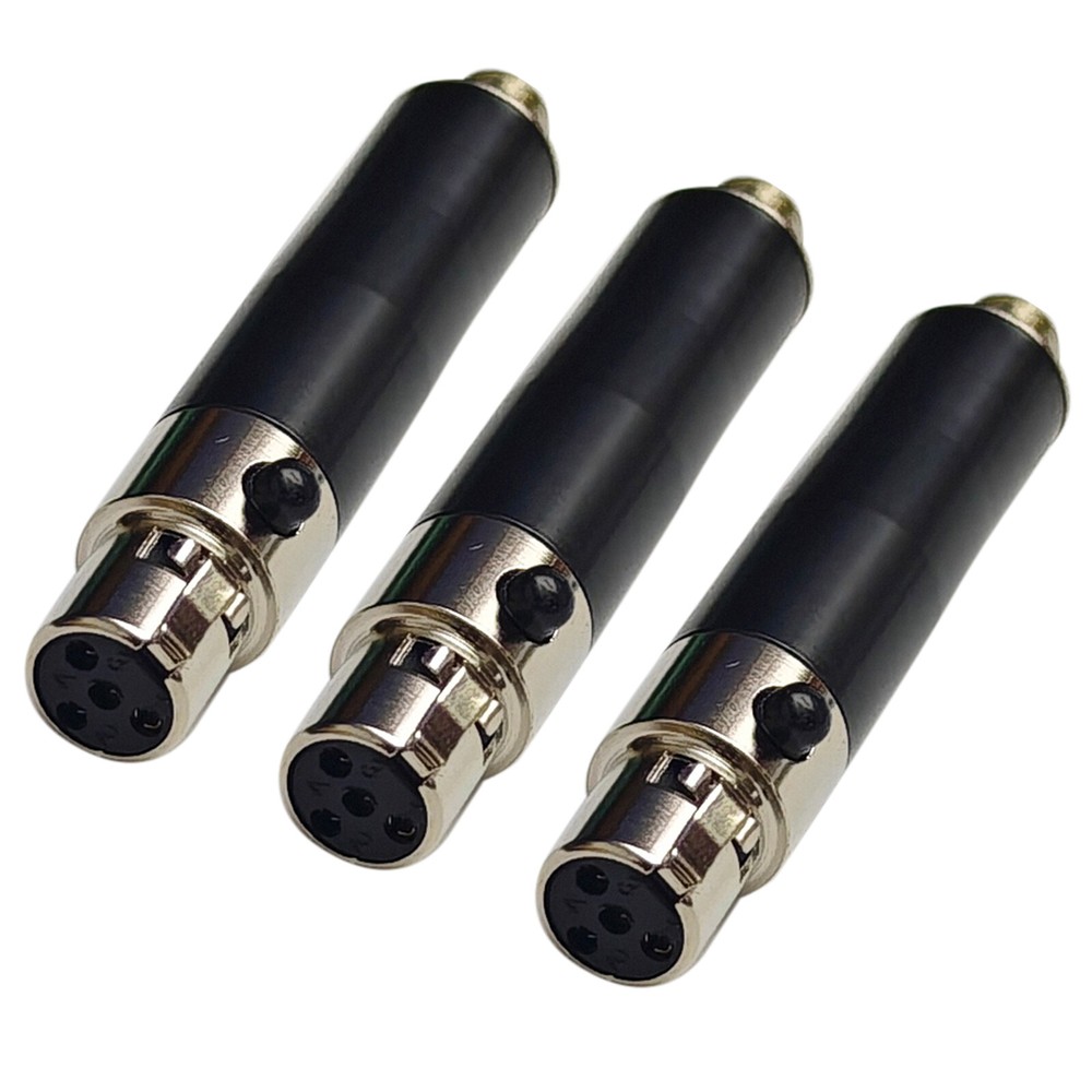 3Pack Microphone Adapter 3.5mm Sennheiser to Shure TA4F mini Female connector