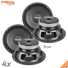 4x PRV Audio 8MB450 Midbass Car Audio 8″ Speakers 8 Ohm 8MB PRO 1800 Watts