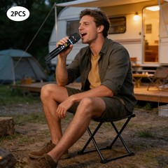 2 PCS Rechargeable LED Digital Display Handheld Microphone With Bluetooth